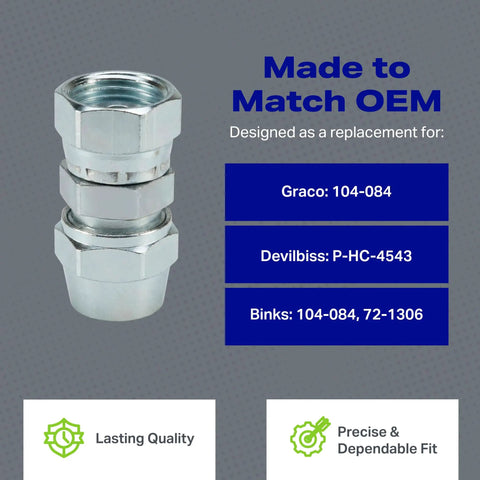 Hose Barb to NPS Female Thread Adapter One Quarter Inch to Three Eighths Inch for Spray Guns and Fluid Transfer, Air and Paint System Connector, Heavy Duty Industrial Hose Coupling, Leak Resistant Fitting Made in USA brass adapter