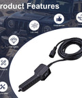 5 Prong Winch Remote Control Switch for Heavy Duty Electric Winches 5000 9000 12000 Lbs with 12 ft cable and C-type plug