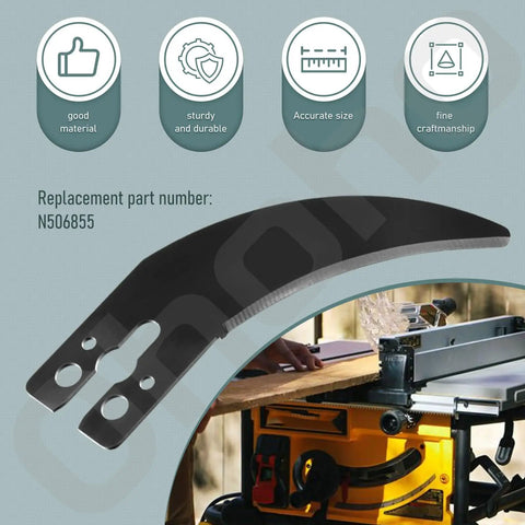 Top Shelf Replacement Table Saw Riving Knife For Smooth Fine Woodworking Jobs Fits Heavy Duty Power Equipment killer tough black steel replacement part number N506855