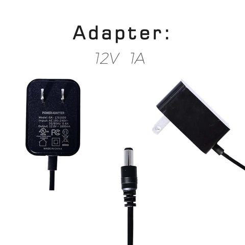 Power adapter for 12 Inch Plasma Disc Light Plate With Dope Touch Responsive Glow, Music And Voice Activated Sensor