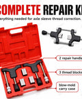 Top Notch GCYXUC Half Shaft Sleeve Thread Corrector Repair Kit, red case, 2 handles, 3 thread blocks