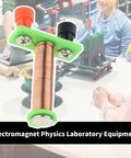 Electromagnet Physics Lab Kit For Kids And Students Easy To Use Hands On Science Tool with coil and connectors on a table