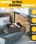 Two Pack Reusable Silicone Air Fryer Liners For DualZone DZ550 DZ550GY DZ401 DZ302 And 9 To 10 Qt Dual Basket Air Fryers Food Grade