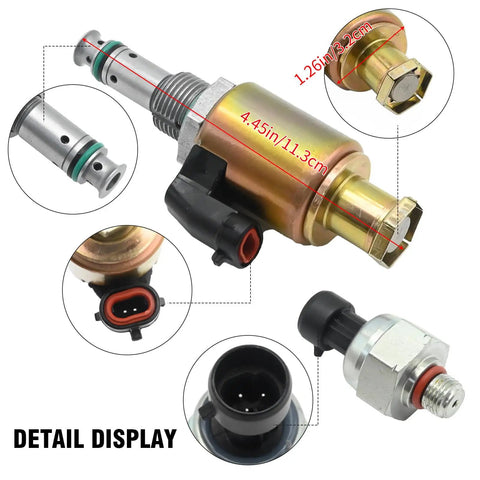 7.3 Power Stroke IPR Valve and Pressure Sensor Kit for Ford F Series Super Duty Trucks F250 F350 F450 F550 1995-2003 Replacement
