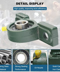 4 Pack UCP202-10 Pillow Block Bearings 5/8 Inch Mounted With Solid Cast Iron Base And Self Alignment For Heavy Machinery