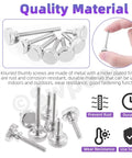 Hella Secure M4 Knurled Thumb Screws Assortment Kit With Nickel Plated Flat Heads for easy handling and fastening.