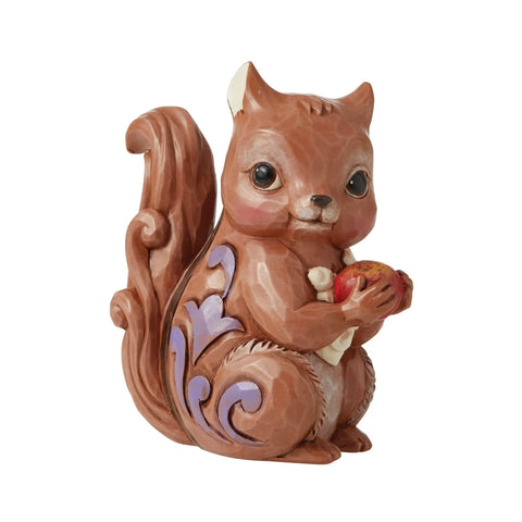 Chipmunk Holding a Nut Mini Figurine From Jim Shore Heartwood Creek Folk Art Collection handcrafted multicolor 3.75 inch ornament