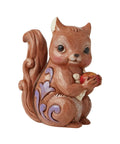 Chipmunk Holding a Nut Mini Figurine From Jim Shore Heartwood Creek Folk Art Collection, handcrafted, multicolor, 3.75 inch