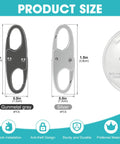 Anti Theft Double Opening Carabiner Clips Set For Backpacks And Luggage, 8 Pcs Zinc Alloy Zipper Pull Replacements, Dual Zipper Lock