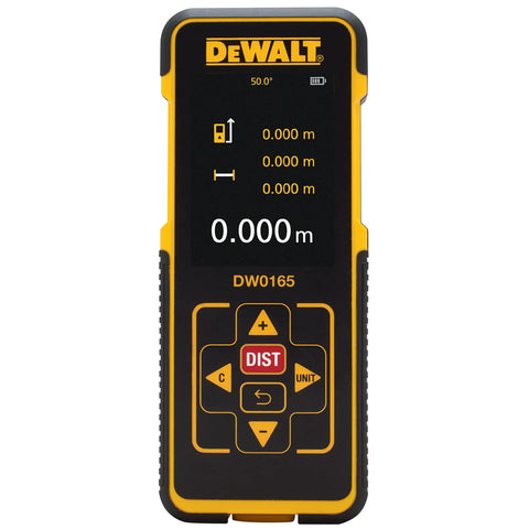 Front view of Tool Connect 165 Foot Laser Distance Measurer With A Handy Touch Pad, One Sixteenth Inch Accuracy At 30 Feet