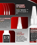 Heavy Duty Rubber Glue For Tires And Seals, Tough As Nails Adhesive For Gaskets, Shoe Soles, Hoses And More with anti-clog cap