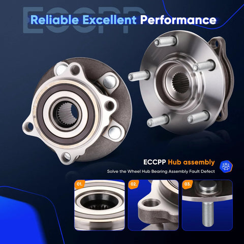 Rear Wheel Hub And Bearing Assembly OE 512382 For Mitsubishi Lancer 2008 Through 2015 And Outlander Sport 2007 Through 2012 RVR 2011