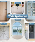 90 And 180 Degree Sliding Barn Door Lock Adjustable Zinc Alloy Security Latch for various doors, windows, and cabinets.
