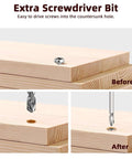 Front view: Amazon 7-piece countersink drill bit set with aluminum stop collar for woodworking.