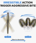 Suspending Jerkbait Minnow Lure With Sound, Flash, Glow Brighter, And Rattle Louder For Bass Walleye Pike And Catfish Neutral Buoyancy Cast Farther Irresistible Action Precision Engineered, top and front view