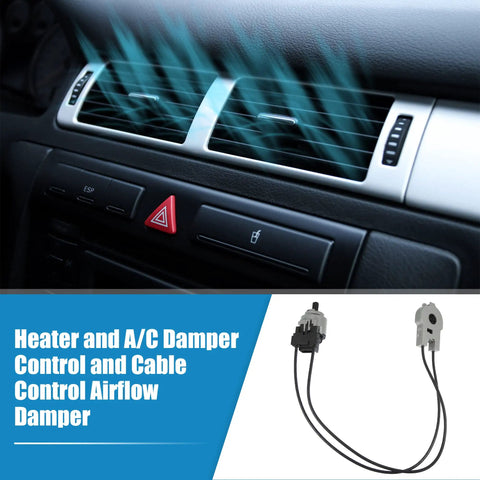 Premium A/C Heater Control Switch Replacement For Ford Focus 2000-2007 And Transit Connect 2010-2013 airflow vent showing airflow and damper.
