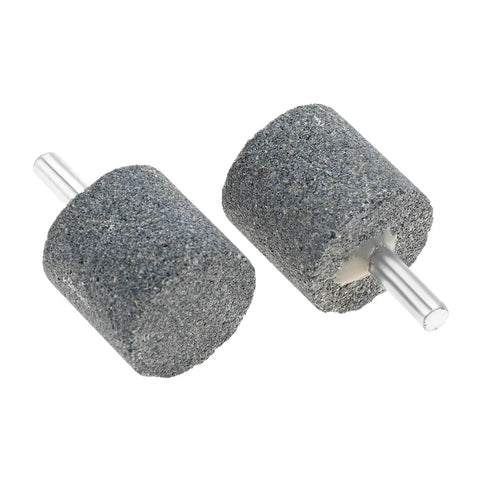 10Pcs 30mm Aluminum Oxide Mounted Grinding Stones With Quarter Inch Shank For Electric Rotary Tools Drill Grinder