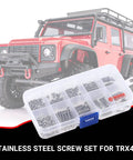 Beefed Up Stainless Steel Hex Screws Hardware Kit With Pins And Nuts M1.6 M2 M2.5 Grade 12.9 beside RC crawler car