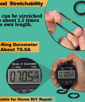 32 Size 705 Piece Plumbing Washers And O Ring Kit stretchability and 70.5A durometer demo for DIY repairs
