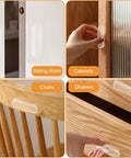 Clear PU Self Adhesive Recessed Finger Pulls 4 Pack Oval Sliding Door Handles for glass doors, cabinets, and drawers installation.