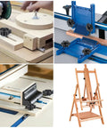Twenty Piece T Track Knob Kit For Woodworking Jigs And Fixtures Includes Star Knobs T Bolts And Steel Washers in use