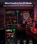 Color Changing LED Curtain Lights With Remote And App Control for Bedroom and Living Room, Christmas DIY mode displayed.