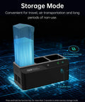 200W Mavic 3 Battery Charging Hub Juices 3 Batteries At Once Parallel Charge For Pro Classic Cine Enterprise Drones 95 Fast Mode Delivers Full Charge In About 60 Minutes showing storage mode with inserted battery