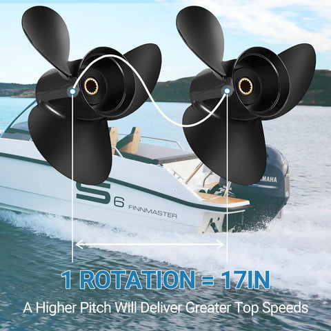 Mercury Outboard Propeller Upgrade Aluminum 13 And A Quarter By 17 15 Spline Tooth Right Hand With Hub Kits Included OEM 48-77344A45