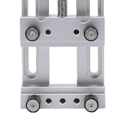Mini Vise For Jewelry And Model Making, CNC Aluminum Alloy Bench Clamp, Precision Small Part Holder With 0 To 47 Mm Range, Flat Base Mounting, Pro Grade Crafting Tool For Enthusiasts And Professionals, front view