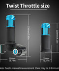 Electric Twist Throttle With Key 12V To 96V Universal Five Wire Controller With Volt Meter Display For Electric Bikes Scooters Go Karts And More And Compatible Across 12V 24V 36V 48V 60V 72V And 96V Systems, 150mm size