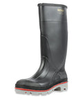 Mens 15 Inch Pvc Work Boots With Hella Chemical Resistance And Soft Toe Design Featuring Full Wrap Waterproof Construction.