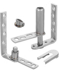 Stainless Steel Self-Closing Double Action Spring Door Hinges With Gravity Return For Swinging Interior Doors, 16mm-20mm Thick
