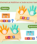 Straight Up Toddler Math Learning Kit With Solid Wooden Number Blocks, Double Sided Flashcards And Number Tracing Board For Ages Two To Five featuring addition and subtraction activities.