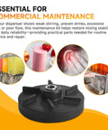 Downtime Fighting Standard Magnetic Impeller And Bearing Sleeve Maintenance Kit For Beverage Dispensers 3587 Impeller 3220 Sleeve Compatible With Grindmaster Crathco D15 D155 D25 D255 D35 D355 Parts, showing the impeller and its use in commercial settings