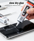 Heavy Duty Clear Industrial Glue Delivers A Hella Tough Bond And Precision Needle Tip for cell phone screen repairs.