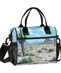 Desert Landscape Cactus Pattern Large Cooler Bag Insulated Lunch Tote For Women Holds 18 Cans Leakproof Soft Cooler