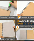 Step-by-step bookbinding using Heavy Duty Chipboard Sheets Pack 10 Sheets 8.5 X 11 Inches 22Pt Book Board for Crafts