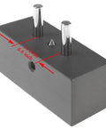 Heavy Duty Self Centering Scribe Equipped With Tungsten Carbide Pin And Hardened Steel Guide Locks Tight Precision Layouts For Knife Makers Smooth Operator Design top view with measurements