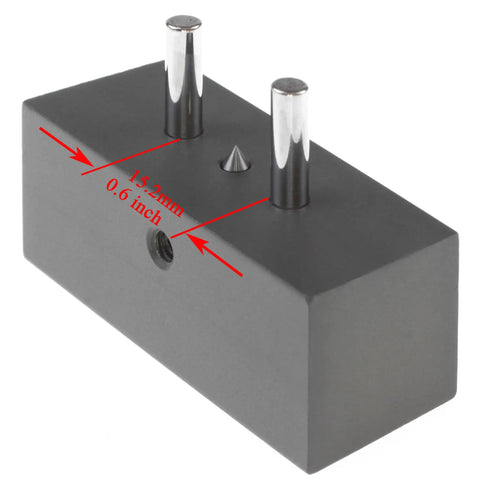 Heavy Duty Self Centering Scribe Equipped With Tungsten Carbide Pin And Hardened Steel Guide Locks Tight Precision Layouts For Knife Makers Smooth Operator Design top view with measurements