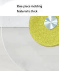 Big Ol Tempered Glass Lazy Susan Turntable For Dining Table Large Tabletop Rotating Tray Serving Plate Kitchen Centerpiece, 8mm thick