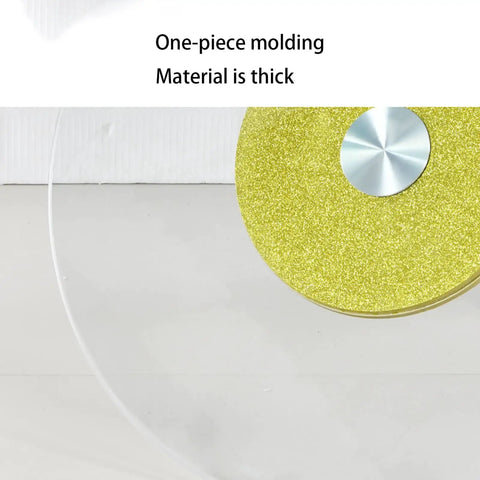 Big Ol Tempered Glass Lazy Susan Turntable For Dining Table Large Tabletop Rotating Tray Serving Plate Kitchen Centerpiece, 8mm thick