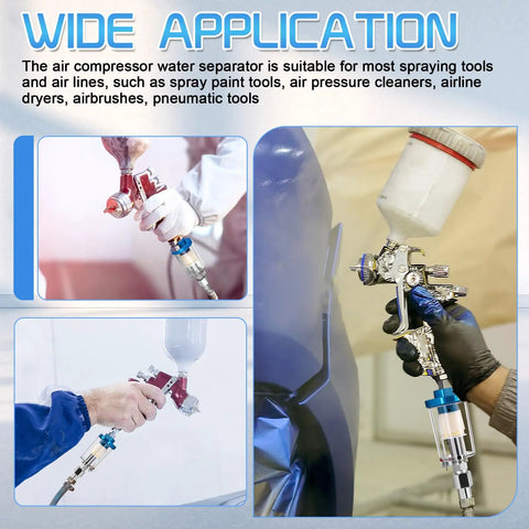 Air Compressor Oil Water Separator Filter With 1/4 Inch NPT Inlet And Outlet For Spray Guns And Airbrushes used in application