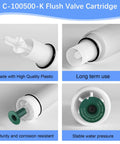 C-100500-K Flush Valve Cartridge Replacement For Power Assist Toilet Tanks Compatible With M101526F3F4 Series 500 501 503 504 plumbing gear.