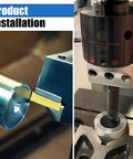 R8 Boring Head With Two Inch Shank Boring Tool Set And Six Piece One Half Inch Carbide Boring Bar Set With Inserts for Milling Machines