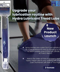 Treadmill Belt Lubricant Kit With Silicone Lube And 16 Inch Applicator next to an exercising person, emphasizing no mess, easy application.