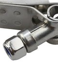 Close-up of 3 Inch Stainless Steel V Band Clamp with Flange Male End for Performance Exhaust Systems