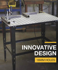 Heavy Duty Steel Welding Table With 24-Piece Fit-Up Tool Kit, 600 Lb Capacity, 36 In L X 24 In W X 33 1/4 In H, 16 Mm Fixture Holes
