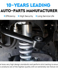 Beefy Front Suspension Kit for Toyota Corolla 2003 to 2008 Featuring Lower Control Arms Ball Joints Sway Bar Links and Tie Rods 10 Piece Set Heavy Duty OE Style Replacement Ready to Install and Built for Smooth Rides installed front suspension close-up