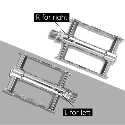 Flat Bike Pedals Nine Sixteenth Inch With Reflectors ✓