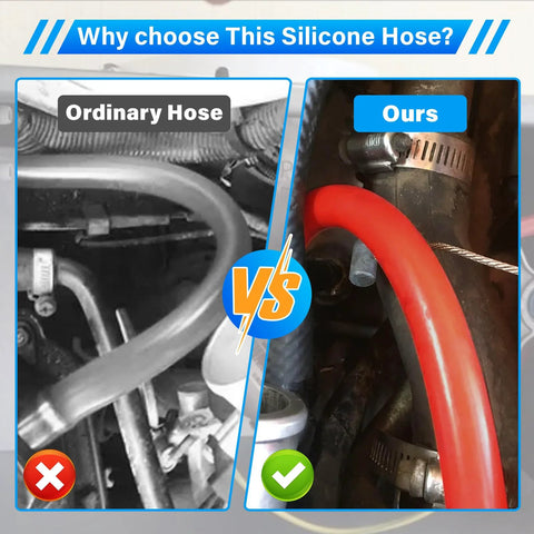 Confronto tra un tubo flessibile standard e un tubo flessibile per pressostato da forno ad alta temperatura,ID 3/16 inch ID 19 inch , per Rheem, Ruud, Goodman, Weather King e oltre 35 marche; ricambio 79 21491 83